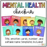 Mental Health Check In Display | Social Emotional Learning