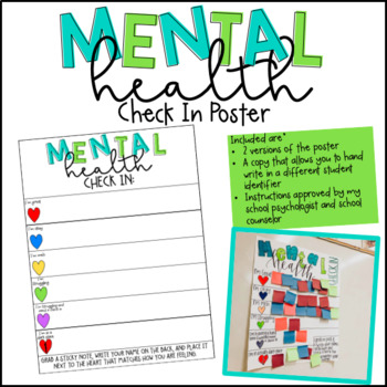 Preview of Mental Health Check In Poster