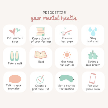 Mental Health Checklist by rocio cardenas | TPT