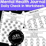 Mental Health Coloring Check In Worksheets