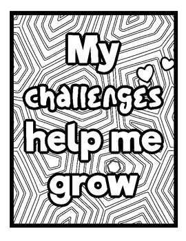 Preview of Mental Health Colouring Pages for kids