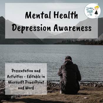 Preview of Mental Health - Depression Awareness - Editable in Microsoft PowerPoint