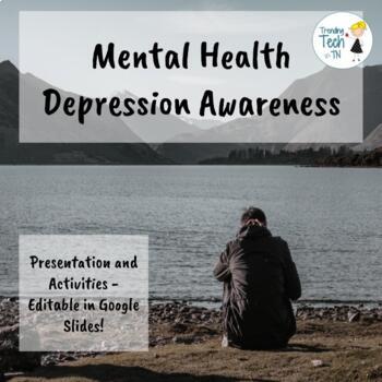 Preview of Mental Health - Depression Awareness - Google Slides - Online Distance Learning!