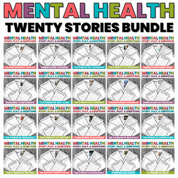 Preview of Mental Health | Empower | Connect | Stories | Plays | Questions | FULL BUNDLE