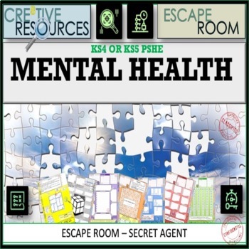 Preview of Mental Health Escape Room (Wellness | Support | Stigma...)