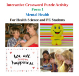 Mental Health - Interactive Crossword Activity - Version 1