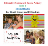 Mental Health - Interactive Crossword Activity - Version 3