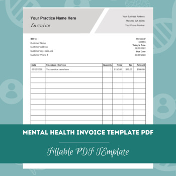 invoice template fillable pdf