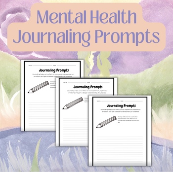 Mental Health Journal by MsGoodNoodle | TPT