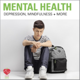 Preview of Mental Health Unit: Health lessons on Anxiety, Depression, Mindfulness, Stress