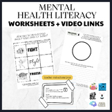 Mental Health Literacy Videos & Worksheets Fight, flight, 