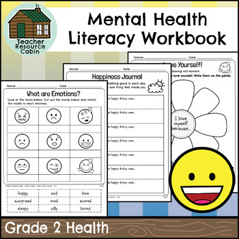 Preview of Mental Health Literacy Workbook (Grade 2 Ontario Health)