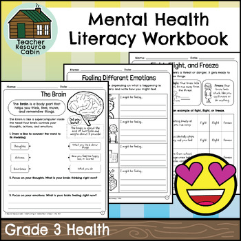 Preview of Mental Health Literacy Workbook (Grade 3 Ontario Health)