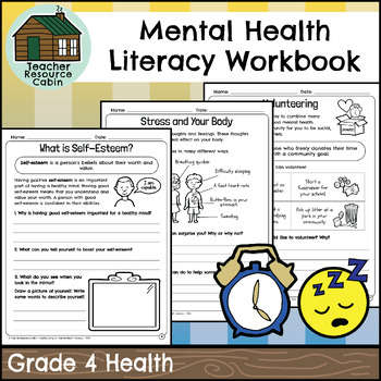 Preview of Mental Health Literacy Workbook (Grade 4 Ontario Health)