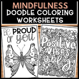  Mental Health Mindfulness Coloring Page Doodle NO PREP 