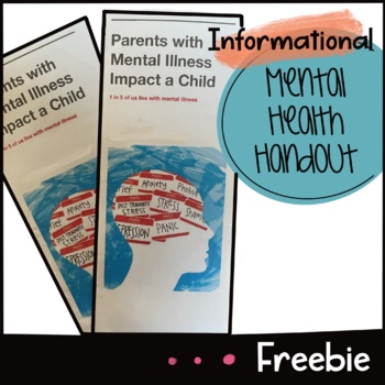 Preview of Mental Health Parent Handout - FREEBIE