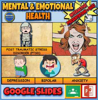 Preview of Mental Health Problems: Interactive Google Slides + Printable Worksheet