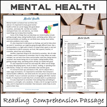 essay on reading and mental health