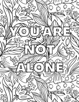 No Self-Hate: You're Too Cute for That: Calming Coloring Pages by