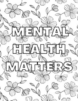 coloring pages for mental health patients