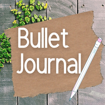 Preview of Mental Health Social Emotional Learning SEL Bullet Journal Organizer - 30 Pages