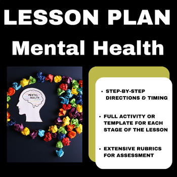 Preview of Mental Health: Lesson Plan with TEMPLATES