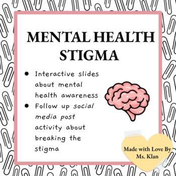 Preview of Mental Health Stigma/Awareness & Social Media Post/Bell Let's Talk Activity