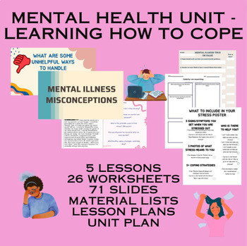 Preview of Mental Health Unit (4 lessons)