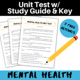 Mental Health Unit Assessment/Test