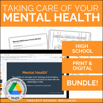 Preview of Mental Health Awareness Activities and Unit Plans | High School Health