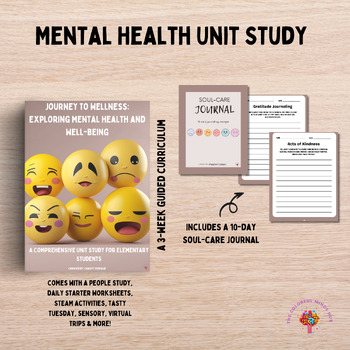 Preview of Mental Health Unit Study for Elementary Students