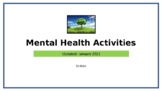 Mental Health & Wellness Activities - to do in class or at home