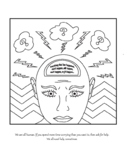 Mental Health Wellness Coloring Page for All Grades Ages