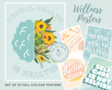 Mental Health and Well Being Posters / Cards (Set of 10)