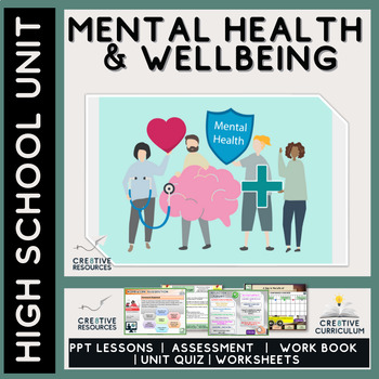 Preview of Mental Health and Wellbeing High  School Unit