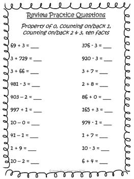 mental math addition and subtraction strategies by happyrock creations