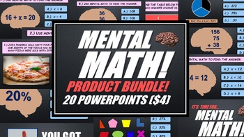Preview of Mental Math Bundle (20 PowerPoints)