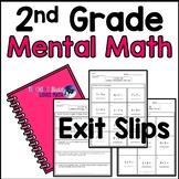 Mental Math Exit Slips 2nd Grade