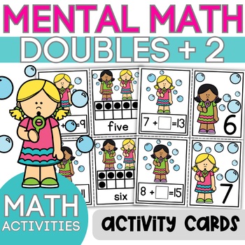 Preview of Mental Math Fluency | Doubles +2 Activities + Assessment