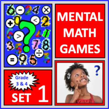 Preview of Mental Math Games: Grade 3 and 4 (Set 1)