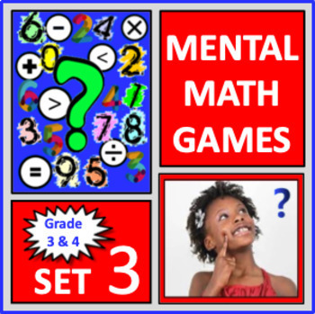 Preview of Mental Math Games: Grade 3 and 4 (Set 3)