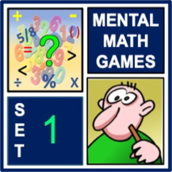 Preview of Mental Math Games: Set 1 - ten digital math activities