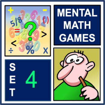 Preview of Mental Math Games: Set 4 - ten digital math activities