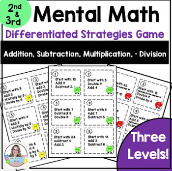 Preview of Mental Math Strategies, 2nd and 3rd, Math, Low-prep, Games Differentiated