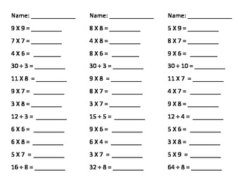 mental math multiplication and division in a minute by canadian teacher