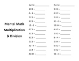 Mental Math Multiplication and Division in a Minute
