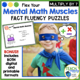Multiply by 7 Multiplication Facts Practice Mental Math BO