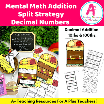 Preview of Mental Math Split Strategy Addition Game {Decimals}