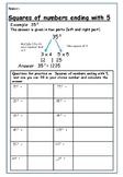 Mental Math: Squares of numbers ending with 5