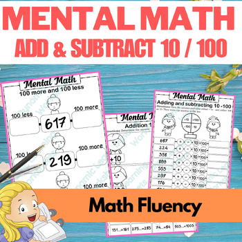 Preview of Mental Math Strategies | Mental Math Addition & Subtraction of 10, 100 worksheet